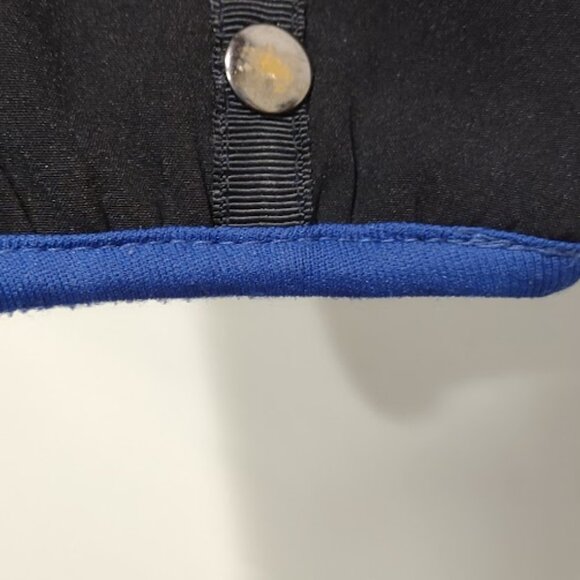 LOGAN AND MARTIN ROYAL BLUE BLACK BACK &  ELBOW PATCHES PULLOVER  ZIP MENS LARGE - Picture 6 of 10